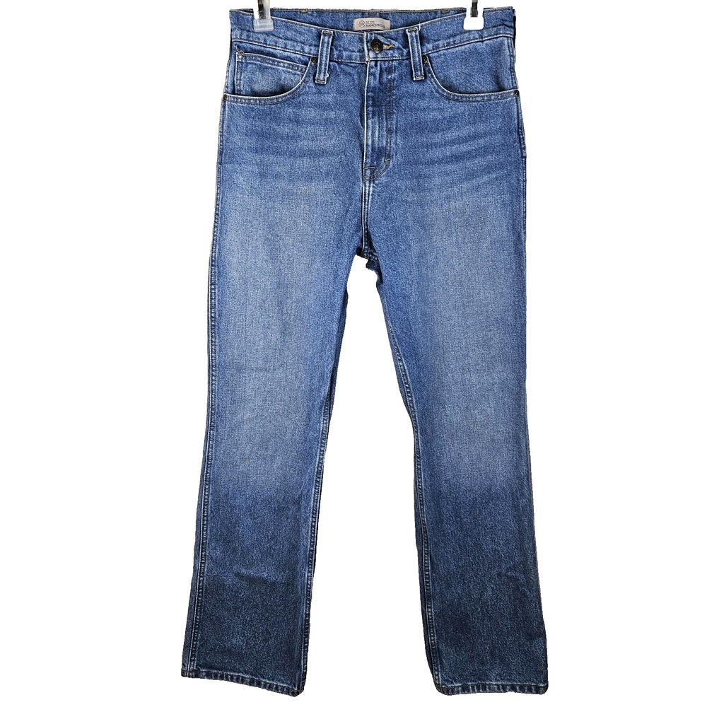 Blue Ranchwear Jeans Mens 32x32 Blue Straight Leg Stretch Denim 5 Pocket Zip Fly